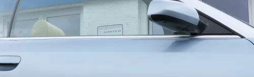 A4 8H Cabrio Leiste Zierleiste Tür vorne recht schrom silber oben Fensterschacht