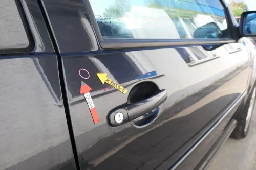 VW Golf 4 Tür vorne rechts Beifahrertür 2/3-Türer schwarz LC9Z ohnAnbauteile (168816)