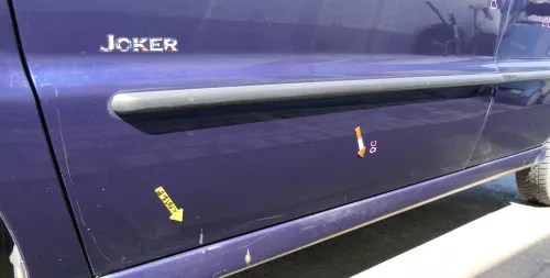 VW Polo 6N 6N2 Tür vorne links Fahrertür 4/5-Türer blau LB5N ohneAnbauteile (168855)