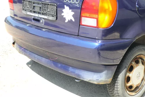 Polo 6N Stoßstange hinten NUR Oberteil der 2-geteilte Heckstoßstange blau LB5N (168868)