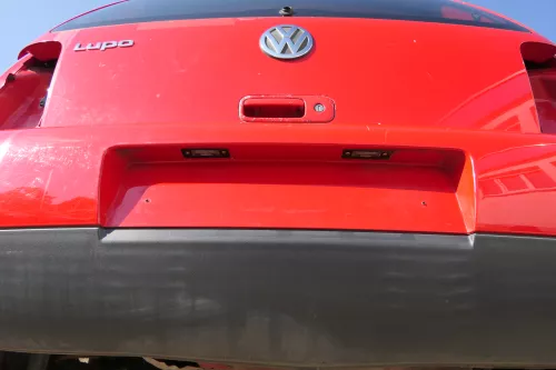 VW Lupo Stoßstange hinten Heckstoßstange Stoßfänger rot LP3G (168878)