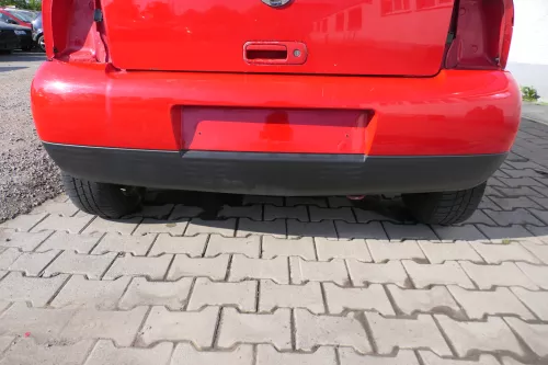 VW Lupo Stoßstange hinten Heckstoßstange Stoßfänger rot LP3G (168878)