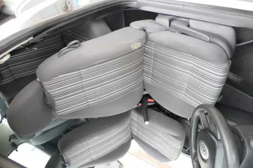 VW Fox Sitz Fahrersitz vorne links OHNEAirbag höhenverstellbar  v (168986)