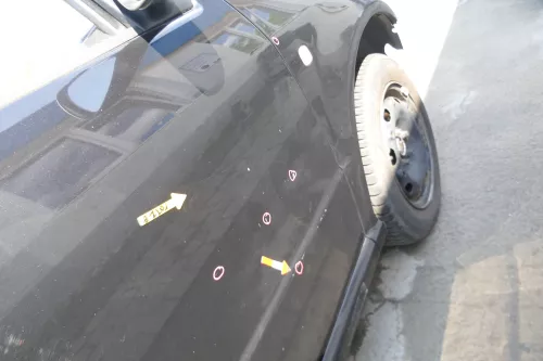 Skoda Fabia 6Y Kombi Limousine Tür vorne rechts Beifahrertür schwarz LF9R (169093)