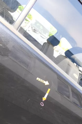 Skoda Fabia 6Y Limousine Schrägheck Tür hinten rechts schwarz LF9R (169094)