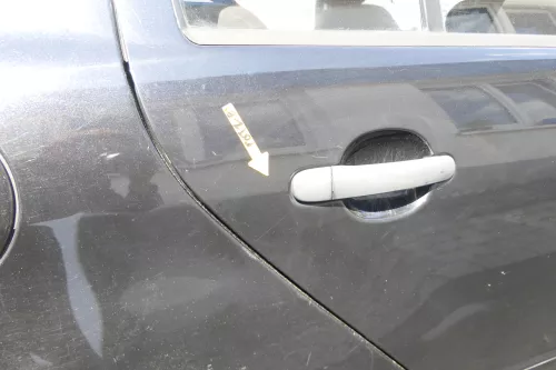 Skoda Fabia 6Y Limousine Schrägheck Tür hinten rechts schwarz LF9R (169094)