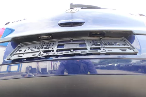 VW Polo 9N 9N3 Stoßstange Heckstoßstange hinten blau LB5N (169117)