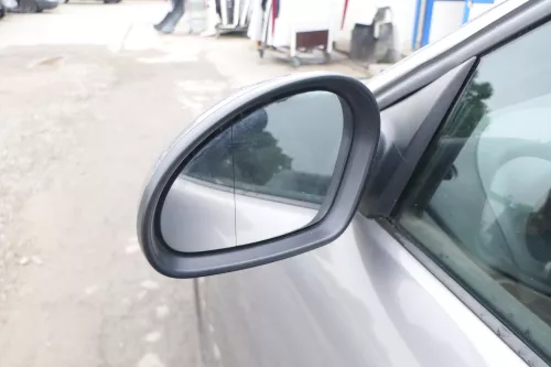 Seat Ibiza 6L elektrischer beheizter Spiegel Außenspiegel links grau LS7U (169247)