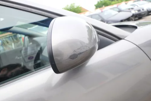 Seat Ibiza 6L elektrischer beheizter Spiegel Außenspiegel rechts grau LS7U (169248)