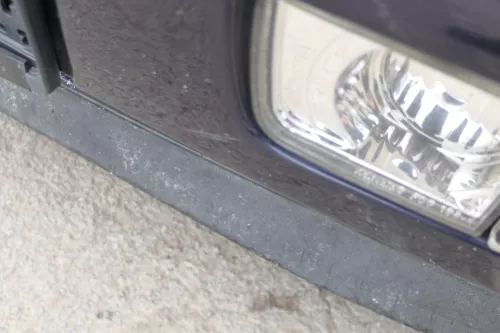 VW Golf 3 auch Cabrio Stoßstange vorne Stoßfänger vorn blau LC5L lackiert (169368)