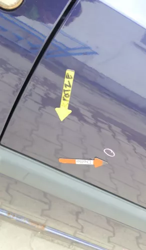 VW Golf 3 Tür vorne links Fahrertür 2/3-Türer blau LC5L (169369)