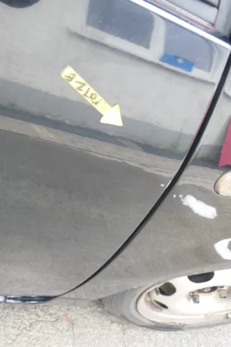 VW Lupo Seat Arosa Tür vorne rechts Beifahrertür schwarz L041 (für elektr.Fenst (169457)