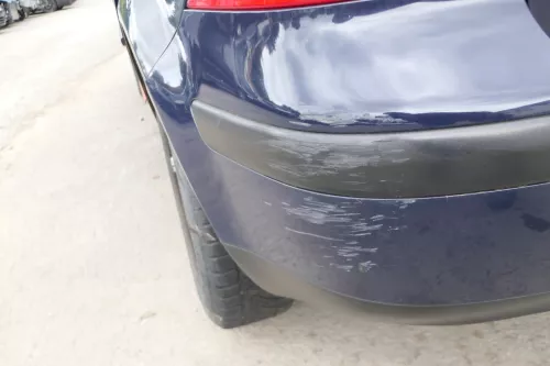 VW Golf 4 Limousine Stoßstange hinten Heckstoßstange Stoßfänger blau LA5G (169474)