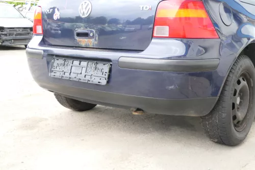 VW Golf 4 Limousine Stoßstange hinten Heckstoßstange Stoßfänger blau LA5G (169474)