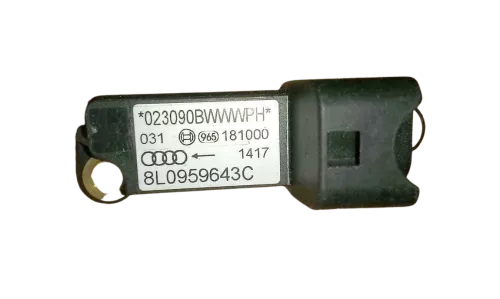 A3 8L Airbag Steuergerät Sitz Airbagsteuergerät 8L0959643C Crashsensor schwarz