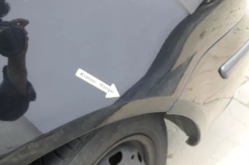 VW Polo 9N Kotflügel vorne rechts schwarz L041 bis ca.Bj.2004 (169688)