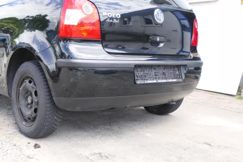 VW Polo 9N 9N3 Stoßstange Heckstoßstange hinten schwarz L041 (169690)