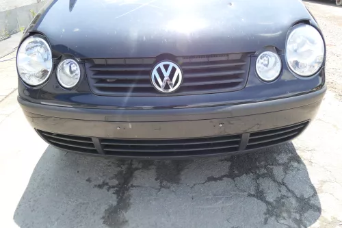 VW Polo 9N Stoßstange Frontstoßstange vorne schwarz LC9Z (169701)