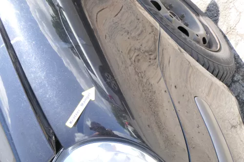 VW Polo 9N Kotflügel vorne links schwarz LC9Z bis ca.Bj.2004 (169703)