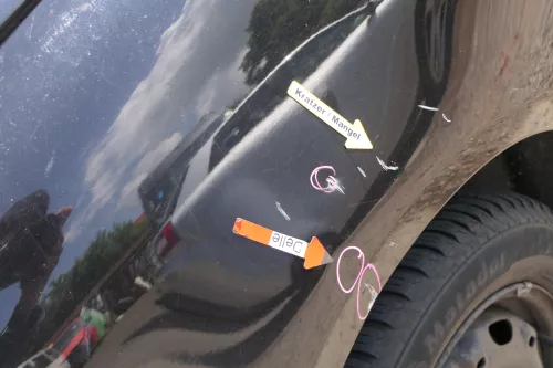 VW Polo 9N Kotflügel vorne links schwarz LC9Z bis ca.Bj.2004 (169703)