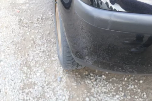 VW Polo 9N 9N3 Stoßstange Heckstoßstange hinten schwarz LC9Z - black magic met (169704)