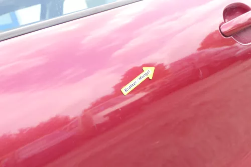 Seat Leon Toledo 1M Tür vorne links Fahrertür rot LS3R (169758)