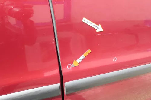 Seat Leon Toledo 1M Tür vorne rechts Beifahrertür rot LS3R (169760)