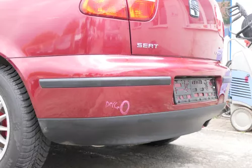 Seat Leon 1M Stoßstange Heckstoßstange hinten rot LS3N (169763)