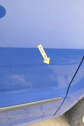 VW Fox 5Z Tür vorne rechts Beifahrertür blau LL5M (169903)