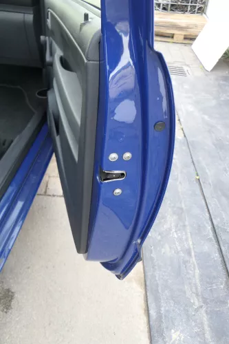 VW Fox 5Z Tür vorne rechts Beifahrertür blau LL5M (169903)