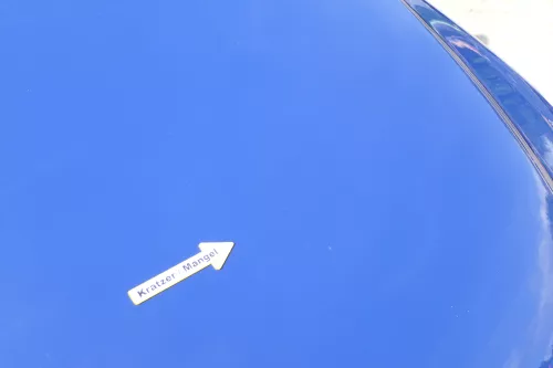 VW Fox 5Z Motorhaube Klappe vorn vorne blau LL5M Haube (169906)