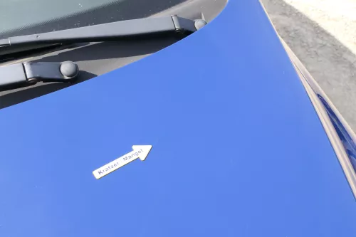 VW Fox 5Z Motorhaube Klappe vorn vorne blau LL5M Haube (169906)