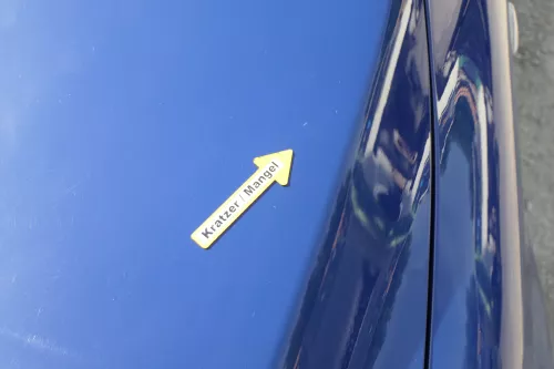 VW Fox 5Z Motorhaube Klappe vorn vorne blau LL5M Haube (169906)