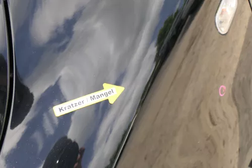 VW Fox Kotflügel vorne links schwarz L041 (169926)