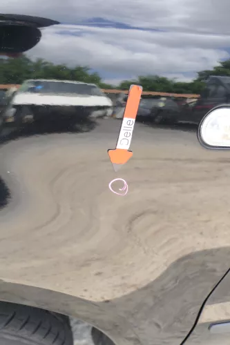 VW Fox Kotflügel vorne links schwarz L041 (169926)