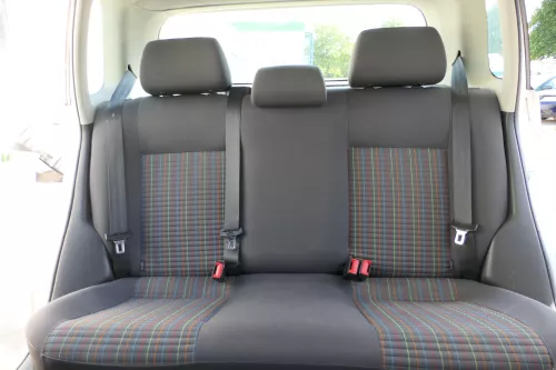 VW Polo 9N 9N3 Sitz Rückbank Sitzfläche Sitze 3 Punkt Gurt hinten mit Kopfstütze (169949)