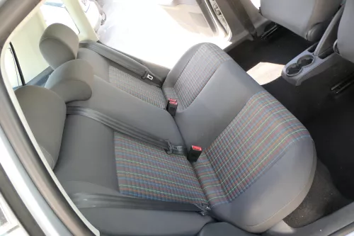 VW Polo 9N 9N3 Sitz Rückbank Sitzfläche Sitze 3 Punkt Gurt hinten mit Kopfstütze (169949)