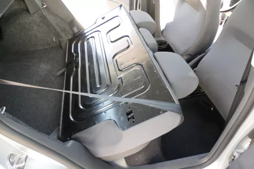 VW Polo 9N 9N3 Sitz Rückbank Sitzfläche Sitze 3 Punkt Gurt hinten mit Kopfstütze (169949)