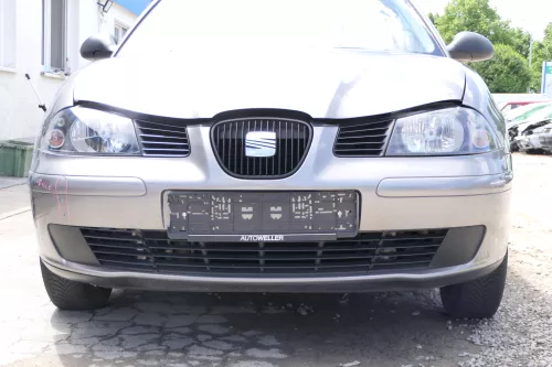Seat Ibiza 6L Stoßstange Frontstoßstange vorne grau LS7U bis caAnfang2006