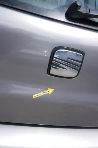 Seat Ibiza 6L Heckklappe Klappe hinten Kofferraumklappe grau LS7U ohneBremsleuch (169961)