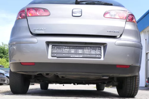 Seat Ibiza 6L Stoßstange Heckstoßstange hinten grau LS7U