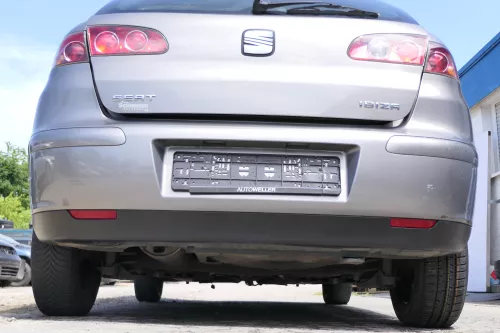 Seat Ibiza 6L Stoßstange Heckstoßstange hinten grau LS7U
