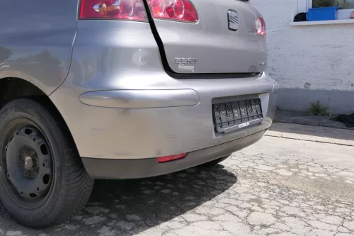 Seat Ibiza 6L Stoßstange Heckstoßstange hinten grau LS7U (169962)