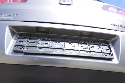 Seat Ibiza 6L Stoßstange Heckstoßstange hinten grau LS7U (169962)