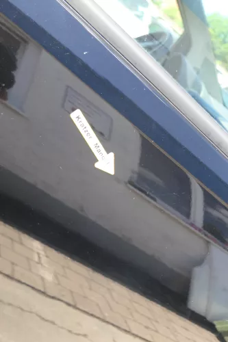 VW Fox 5Z Tür vorne rechts Beifahrertür schwarz L041 (170164)