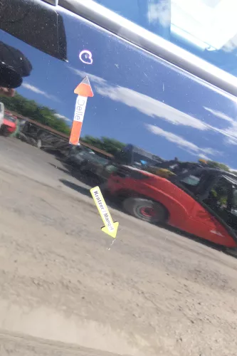 VW Fox 5Z Tür vorne links Fahrertür schwarz L041 (170166)