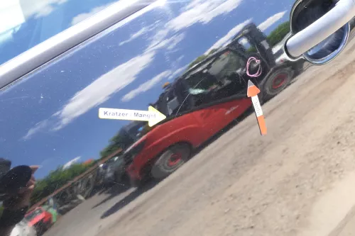 VW Fox 5Z Tür vorne links Fahrertür schwarz L041 (170166)