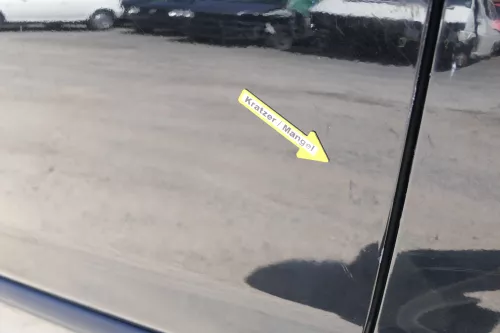 VW Fox 5Z Tür vorne links Fahrertür schwarz L041 (170166)