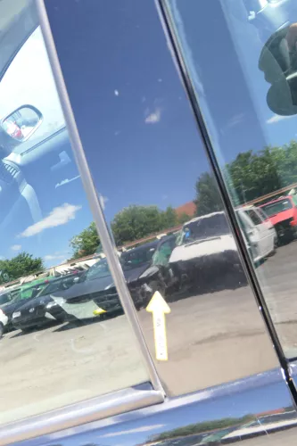 VW Fox 5Z Tür vorne links Fahrertür schwarz L041 (170166)