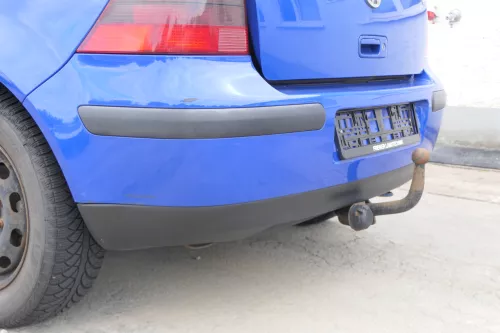 VW Golf 4 Limousine Stoßstange hinten Heckstoßstange Stoßfänger blau LW5Z (170182)